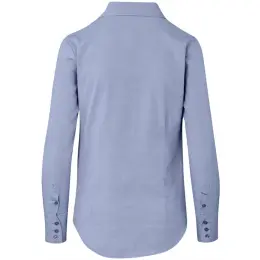 Ladies Long Sleeve Wallstreet Shirt Navy Back